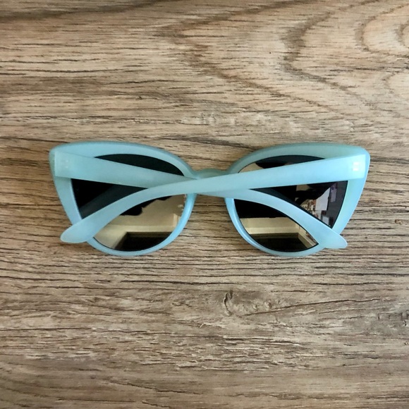 Baby Blue Cat Eye Sunglasses - Picture 8 of 9